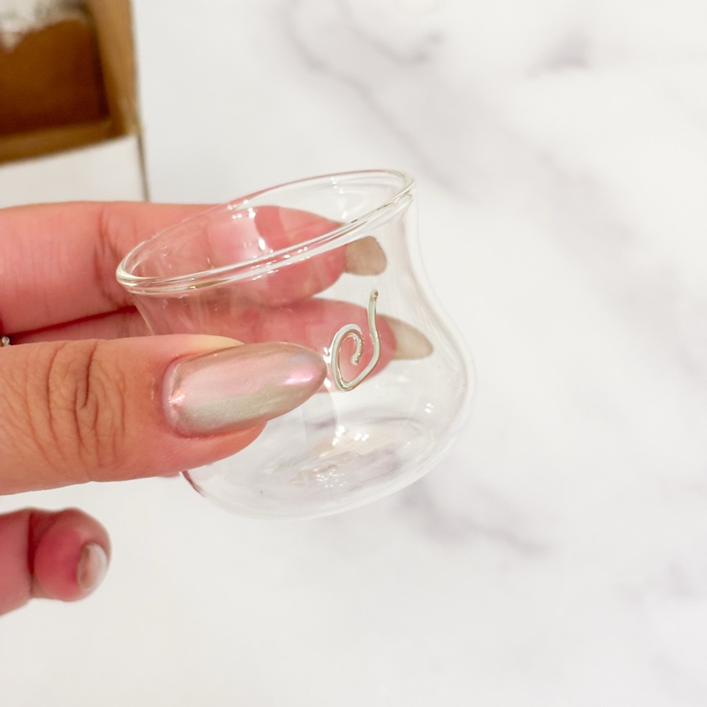 Heat Resistant Glass Tea Cups Set 4pk 60ml